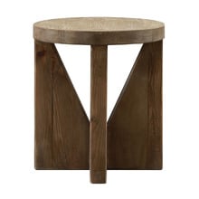 Pembroke Recycled Pine Wood Accent Stool